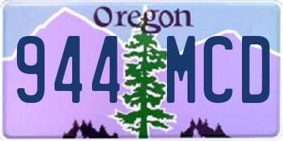 OR license plate 944MCD