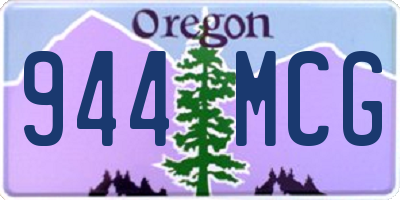 OR license plate 944MCG