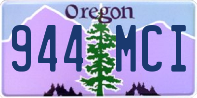OR license plate 944MCI