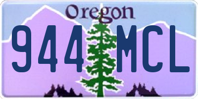 OR license plate 944MCL