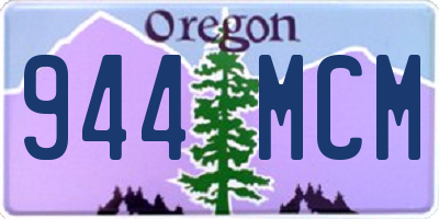 OR license plate 944MCM