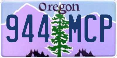 OR license plate 944MCP