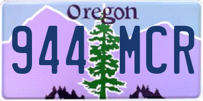 OR license plate 944MCR