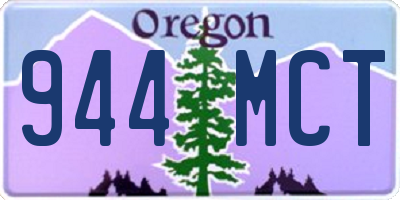 OR license plate 944MCT
