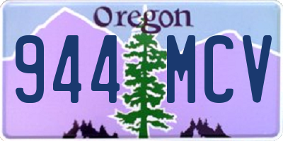 OR license plate 944MCV