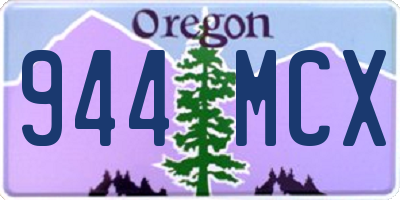 OR license plate 944MCX
