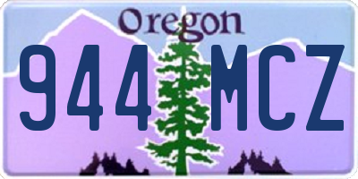 OR license plate 944MCZ