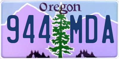OR license plate 944MDA