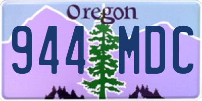 OR license plate 944MDC