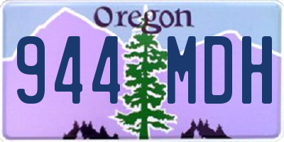 OR license plate 944MDH