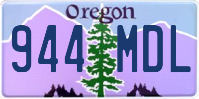 OR license plate 944MDL