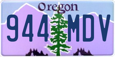 OR license plate 944MDV