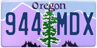 OR license plate 944MDX