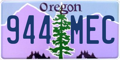 OR license plate 944MEC