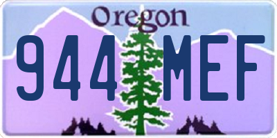 OR license plate 944MEF