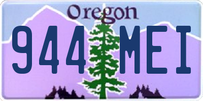 OR license plate 944MEI