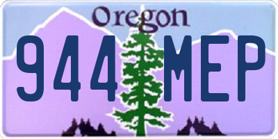 OR license plate 944MEP