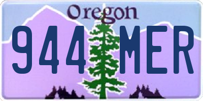 OR license plate 944MER