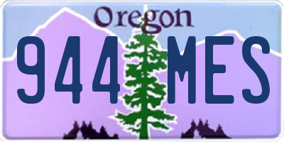 OR license plate 944MES