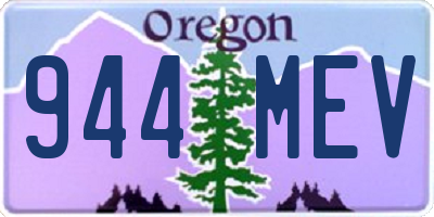 OR license plate 944MEV