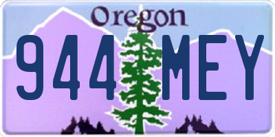 OR license plate 944MEY