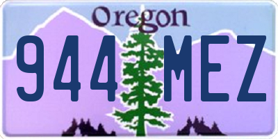 OR license plate 944MEZ