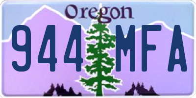 OR license plate 944MFA