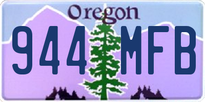 OR license plate 944MFB