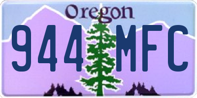 OR license plate 944MFC
