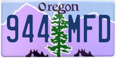 OR license plate 944MFD