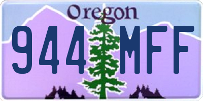 OR license plate 944MFF