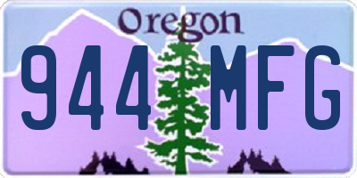 OR license plate 944MFG