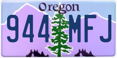 OR license plate 944MFJ