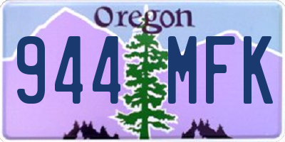 OR license plate 944MFK