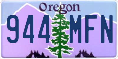 OR license plate 944MFN