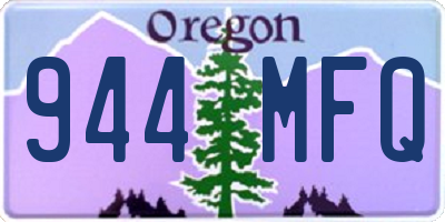 OR license plate 944MFQ