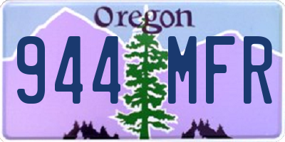 OR license plate 944MFR