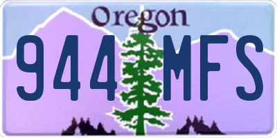 OR license plate 944MFS