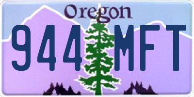 OR license plate 944MFT