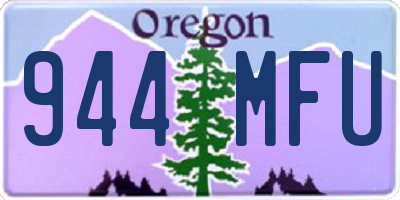 OR license plate 944MFU