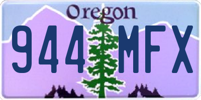 OR license plate 944MFX
