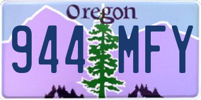 OR license plate 944MFY