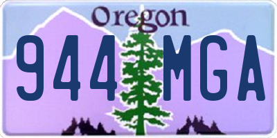 OR license plate 944MGA