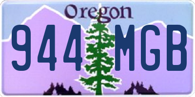 OR license plate 944MGB