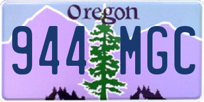 OR license plate 944MGC