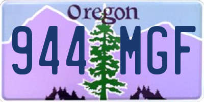 OR license plate 944MGF