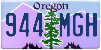 OR license plate 944MGH