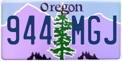 OR license plate 944MGJ