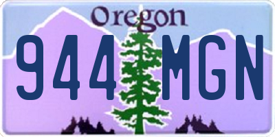 OR license plate 944MGN