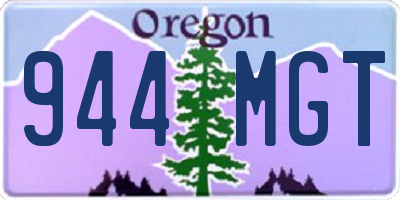 OR license plate 944MGT